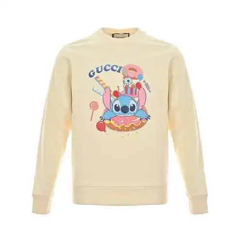 Sudadera con cuello redondo y estampado de dibujos animados Gu*cci/Gucci 23Fw