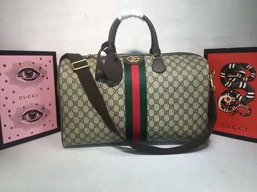 Bolsa de viaje GG fabricada en piel de vacuno original importada, alta calidad, entrega en factura d