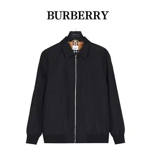 Chaqueta de caballo de guerra BBR/Burberry con bordado en solapa en el pecho