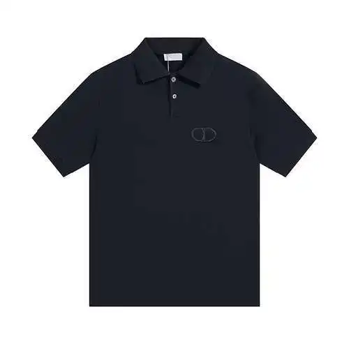 Dior Polo De Manga Corta Con Insignia CD Icon Solapa