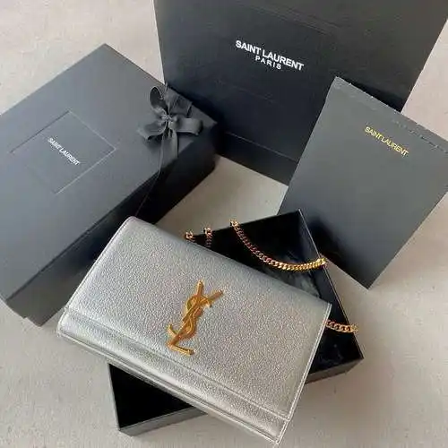 Bolso de cadena YSL, fabricado en cuero original importado de primera calidad, versión réplica de al