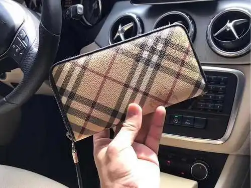 Cartera larga con clip para hombre, fabricada en piel vacuna original importada, alta calidad, entre