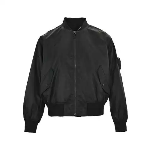 Chaqueta bomber de nailon regenerado con cuello alto y bolsillo con manga 24ss de PRD/Prada