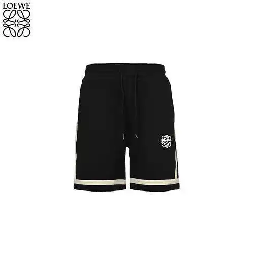 Loe*we/Luo Yiwei 24FW pantalones cortos con logo bordado y correas