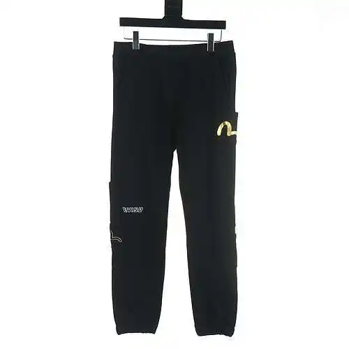 Evi*su 福神 Little Seagull Pattern Patch Sweatpants