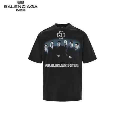 BLCG/Balenciaga German Tank Heavy Industry Washed Short Sleeves