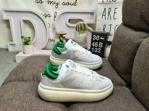 DS-132DAdidas/ Adidas Originals Stan Smith Green Flower Smith Suela gruesa Adidas Originals Stan Smi