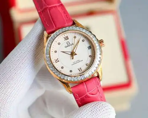 Reloj, reloj para mujer con movimiento mecánico original totalmente automático, caja y correa de ace