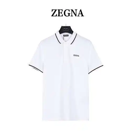 Zeg*na/Zegna Polo clásico con letras bordadas en el pecho