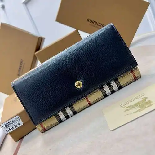 Cartera BBR con clip largo fabricada en piel de vacuno original importada, alta calidad, entrega en 