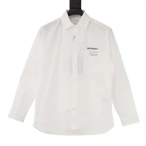 Camisa con eslogan en el pecho BBR de manga larga