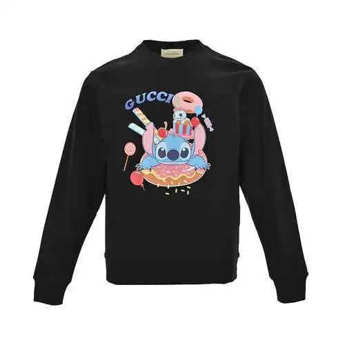 Sudadera con cuello redondo y estampado de dibujos animados Gu*cci/Gucci 23Fw