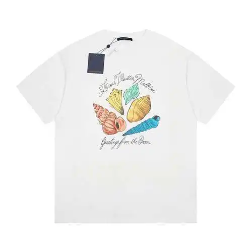 LV Louis Vuitton FW24 shell short sleeves white