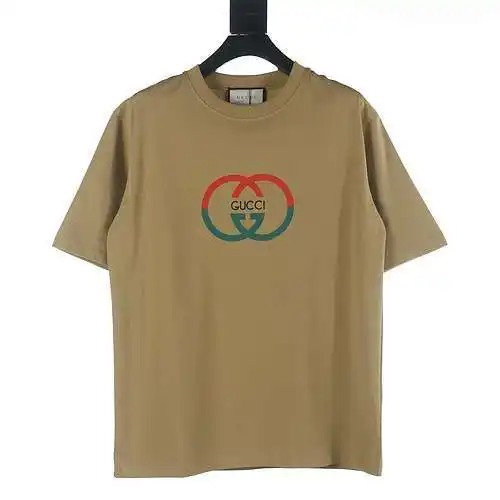 Gu*cci/Gucci GUC Camiseta de manga corta con estampado de espuma y letra G entrelazada