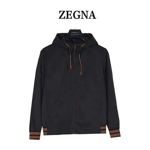 Chaqueta Zeg*na/Zegna con solapa y letras bordadas en el pecho