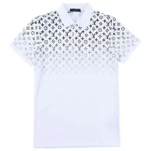 Camiseta POLO de manga corta con solapa para hombre LV de verano