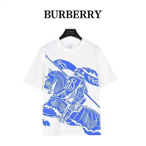 BBR/Burberry 24ss Royal Knight War Horse Printed Short-Sleeved T-shirt