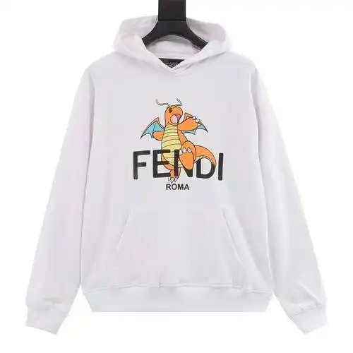 Fendi FD x FRGMT × Pokemon Fendi Pokemon joint Charmander hooded sweatshirt