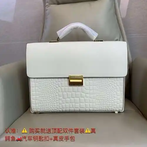 Maletín Wanbao para hombre, fabricado en cuero original importado de primera calidad, versión réplic