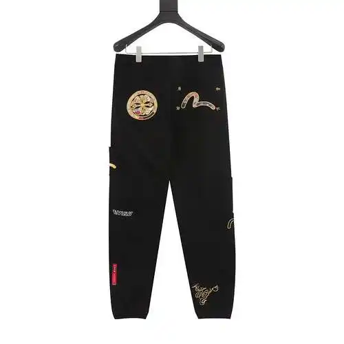 Evi*su 24ss little seagull brocade patch sweatpants