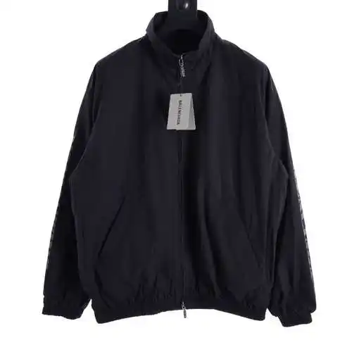 BLCG 24SS arm letter sports poplin stand collar jacket