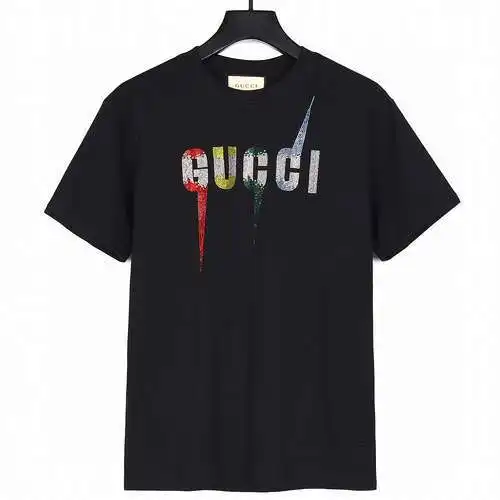 G*cci Gucci 24ss nuevo color diamante relámpago mangas cortas