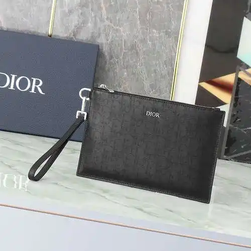 Bolso de mano para hombre de la familia D, elaborado en piel de vacuno original importada, alta cali