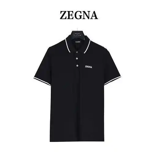 Zeg*na/Zegna Polo clásico con letras bordadas en el pecho