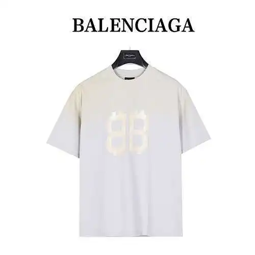 BLCG/Balenciaga Bitcoin Double B camiseta de manga corta con agujero en la oscuridad, pintada con ae