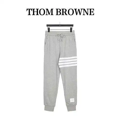 TB/Tom Brown classic yarn-dyed vertical leg sweatpants