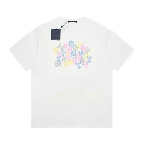 LV24ss paint LOGO foam short sleeves white