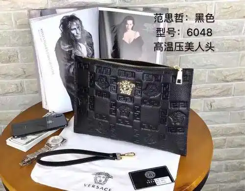 Bolso de mano para hombre estilo VER, elaborado en piel vacuna original importada, alta calidad, ent