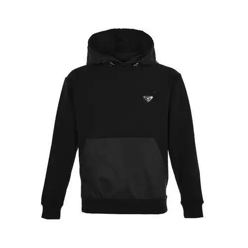 PRD/Prada 22Fw nylon stitching triangle logo hooded sweatshirt
