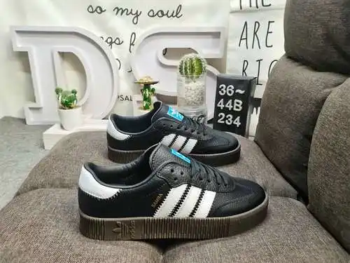 234DAdidas clover SAMBAROSE W Zapatillas plataforma suela gruesa, zapatillas versátiles y calzado ca
