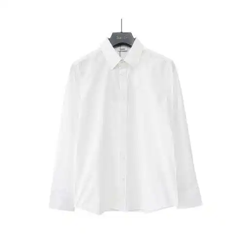 bbr classic 2023ss new poplin collar plaid contrast color TB letter embroidered long-sleeved striped