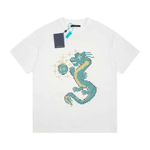 LV Year of the Dragon limited pattern short-sleeved T-shirt white