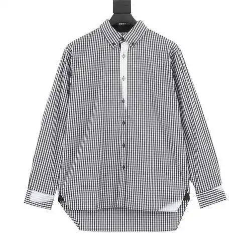 ADER ERROR black and white checkerboard shirt