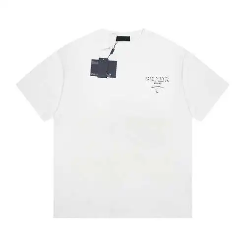PRD Prada 24ss hot stamped short sleeves white