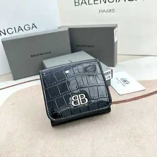 Cartera BAL clip corto fabricada en piel vacuno original importada, alta calidad, entrega en bolsa r