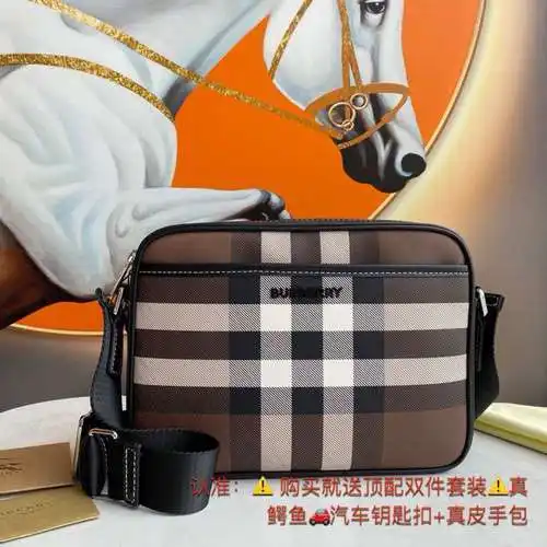 Bolso bandolera BBR para hombre, elaborado en cuero original importado de primera calidad, versión r