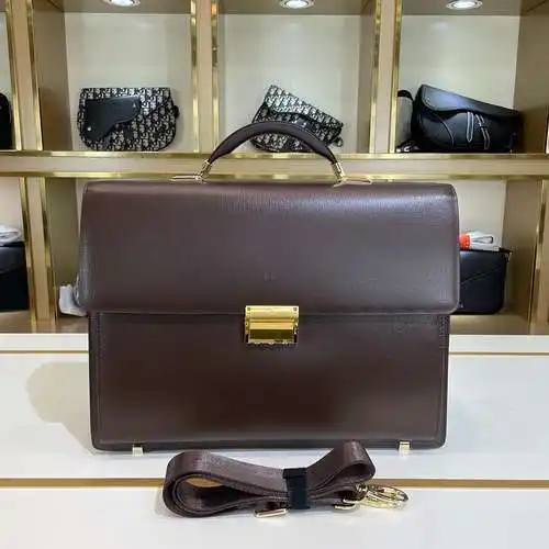 Maletín para hombre Wan@, fabricado en cuero original importado de primera calidad, versión réplica 