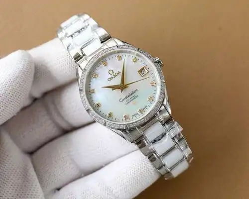 Reloj, reloj para mujer con movimiento mecánico original totalmente automático, caja y correa de ace