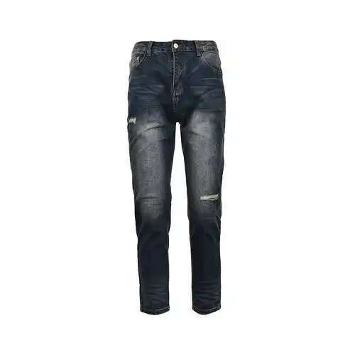 CD/Dior 23Fw Pantalón vaquero con letras bordadas en la espalda y flores antiguas en relieve