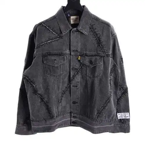 GD 23FW scar embroidered denim jacket