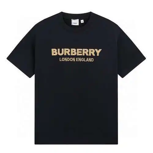 Burberry/BBR new summer high-end quality, classic letter embroidered round neck short-sleeved T-shir