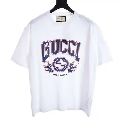 GC flame letter logo printed short sleeves