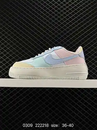 9 Nike WMNS Air Force Shadow Macaron Army Air No. 1 zapatos versátiles de caña alta y baja con incre