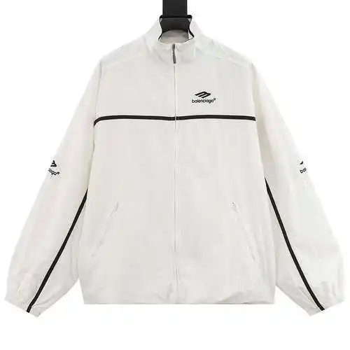 BLCG embroidered stand collar zipper windbreaker jacket