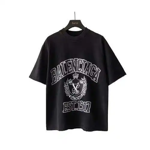 Balenciaga BLCG wheat scissor foam print short sleeves