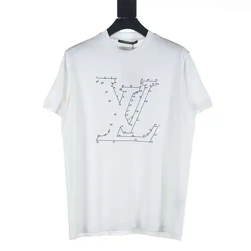 LV Xingxue digital connection short-sleeved T-shirt